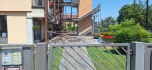 Incendio Stabile vicino Ospedale di Cuggiono